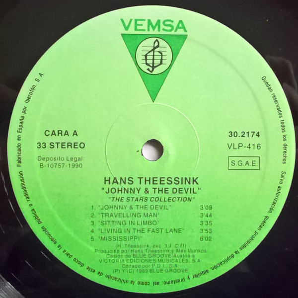 Hans Theessink - Johnny & The Devil | VEMSA (VLP-416) - 4
