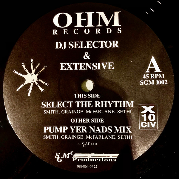 DJ Selector & Extensive - Select The Rhythm | Ohm Records (SGM 1002)