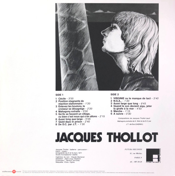 Jacques Thollot - Quand Le Son Devient Aigu, Jeter La Girafe À La Mer. | SouffleContinu Records (FFL049) - 4