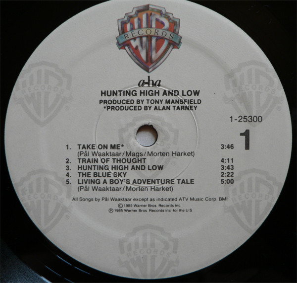 a-ha - Hunting High And Low | Warner Bros. Records (1-25300) - 3