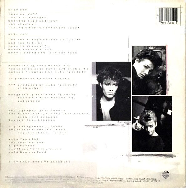 a-ha - Hunting High And Low | Warner Bros. Records (1-25300) - 2