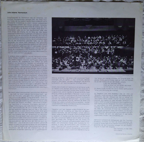 John Adams - San Francisco Symphony And San Francisco Symphony Chorus , Edo De Waart - Harmonium | ECM New Series (ECM 1277) - 4