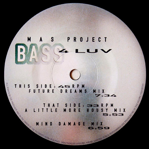 M.A.S. Project - Bass 4 Luv | Club Tools (006330-0 CLU) - 3