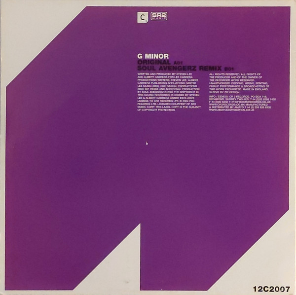 Exhibit A - G Minor | Cr2 Records (12C2007) - 2