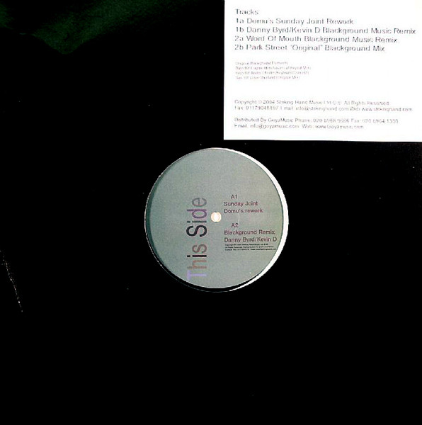 Park Street - Sunday Joint | Striking Hand Music (STRIKE 001) - 2 Park Street - Sunday Joint | Striking Hand Music (STRIKE 001) - 2