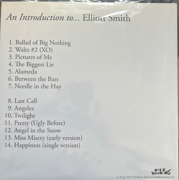 Elliott Smith - An Introduction To Elliott Smith | Kill Rock Stars (KRS541) - 2