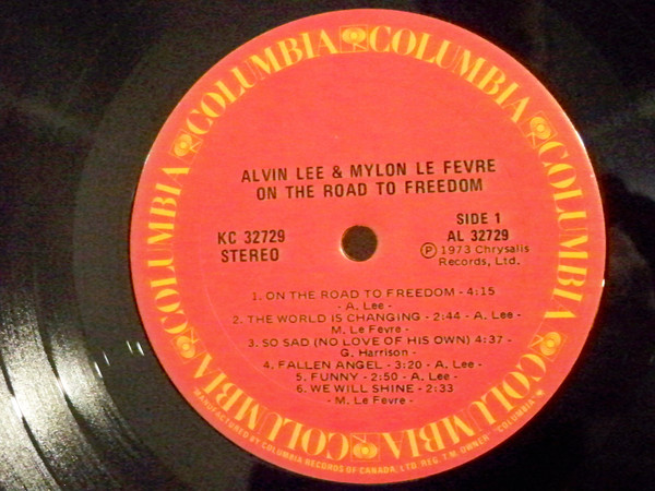 Alvin Lee & Mylon LeFevre - On The Road To Freedom | Columbia (KC 32729) - 3 Alvin Lee & Mylon LeFevre - On The Road To Freedom | Columbia (KC 32729) - 3
