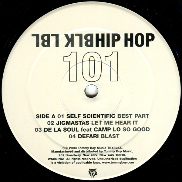 Various - Black Label: Hip Hop 101 | Tommy Boy Black Label (TB 1325) - 3