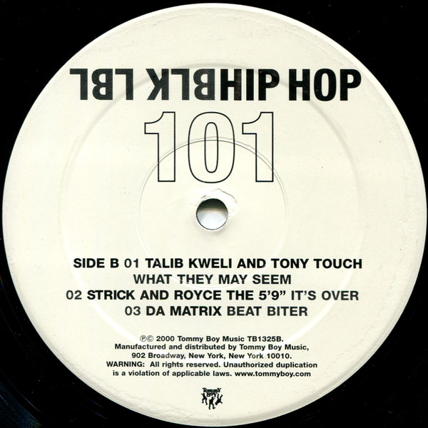 Various - Black Label: Hip Hop 101 | Tommy Boy Black Label (TB 1325) - 4