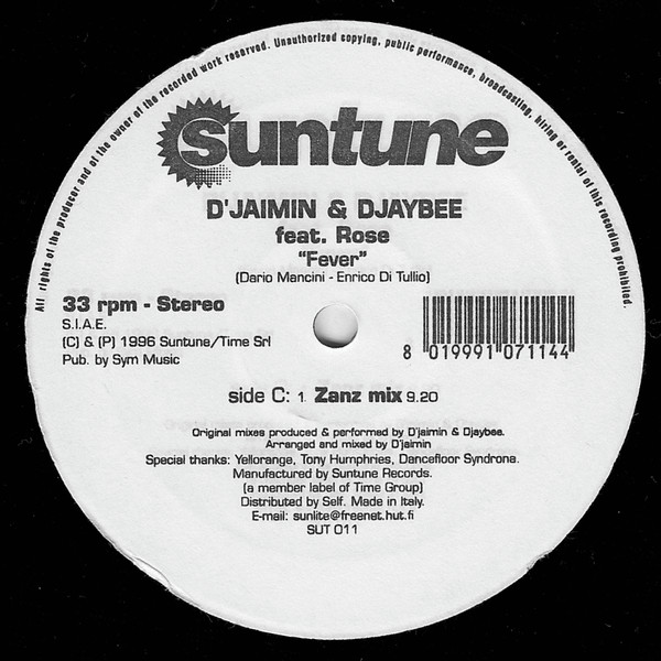 D'Jaimin & Djaybee - Fever | Suntune (SUT 011)