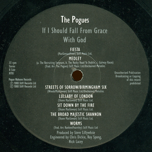 The Pogues - If I Should Fall From Grace With God | Pogue Mahone Records (NYR 1) - 4 The Pogues - If I Should Fall From Grace With God | Pogue Mahone Records (NYR 1) - 4