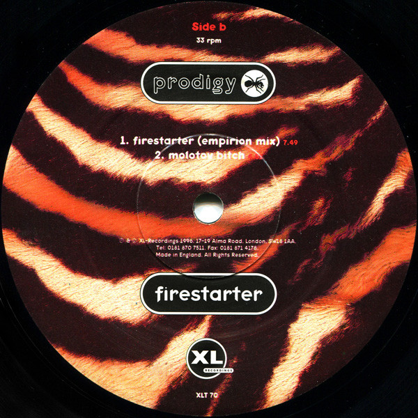The Prodigy - Firestarter | XL Recordings (XLT 70) - 4 The Prodigy - Firestarter | XL Recordings (XLT 70) - 4