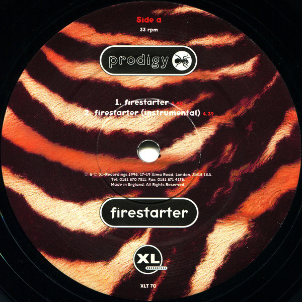 The Prodigy - Firestarter | XL Recordings (XLT 70) - 3 The Prodigy - Firestarter | XL Recordings (XLT 70) - 3