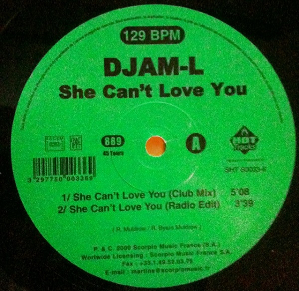 Djam-L - She Can't Love You | Hot Tracks (SHT S0033-6)