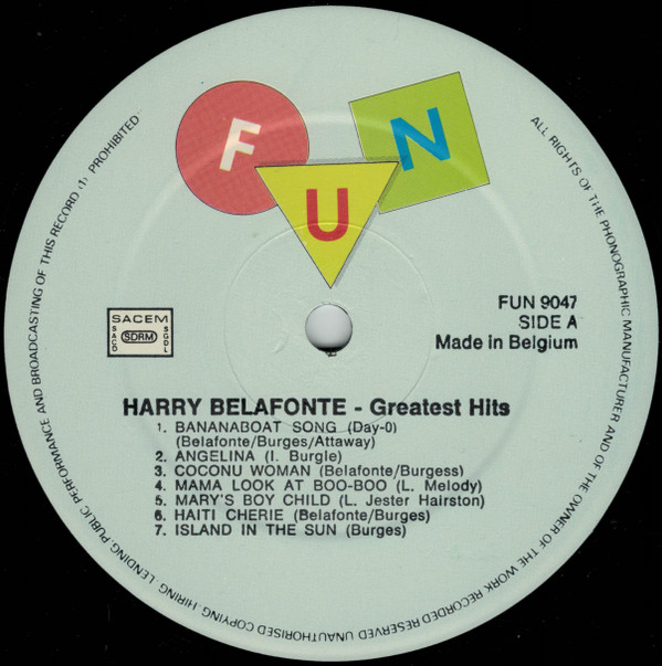 Harry Belafonte - Greatest Hits | Fun (FUN 9047) - 2 Harry Belafonte - Greatest Hits | Fun (FUN 9047) - 2