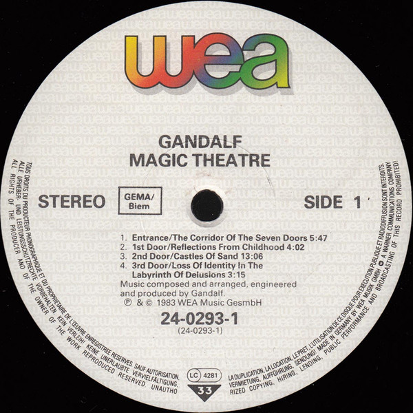 Gandalf - Magic Theatre | WEA (24-0293-1) - 3
