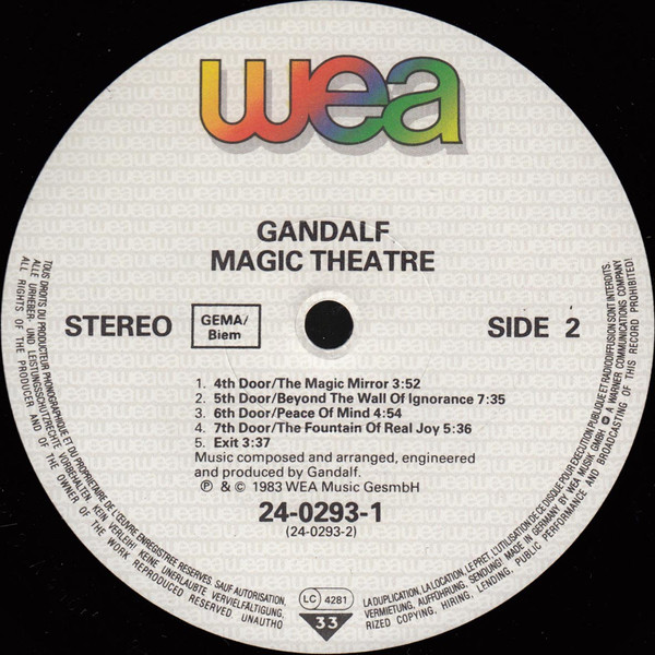 Gandalf - Magic Theatre | WEA (24-0293-1) - 4