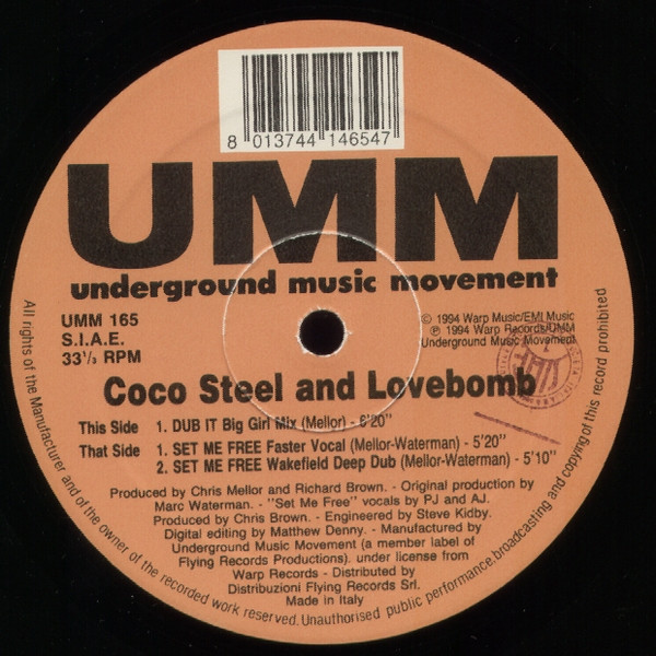 Coco Steel & Lovebomb - Dub It / Set Me Free | UMM (UMM 165) - main