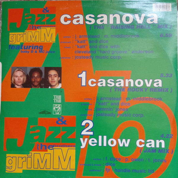 Jazz & The Brothers Grimm - Casanova | Tam Tam Records (12 TTT 024) - 2