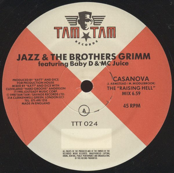 Jazz & The Brothers Grimm - Casanova | Tam Tam Records (12 TTT 024) - 3