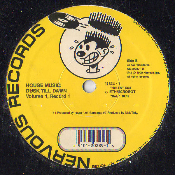 Various - House Music: Dusk Till Dawn Volume 1, Record 1 | Nervous Records (NE 20289) - 2
