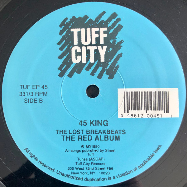 The 45 King - The Lost Breakbeats - The Red Album | Tuff City (TUF EP 0045) - 4