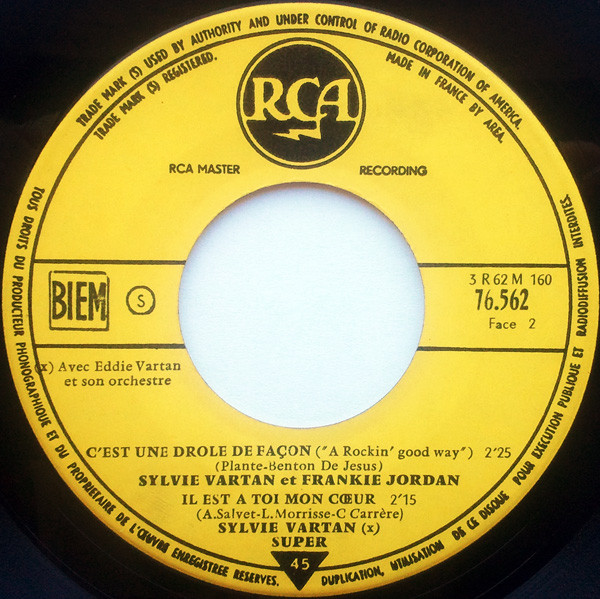 Sylvie Vartan , Frankie Jordan - Qui Aurait Dit Ça | RCA (76.562) - 4