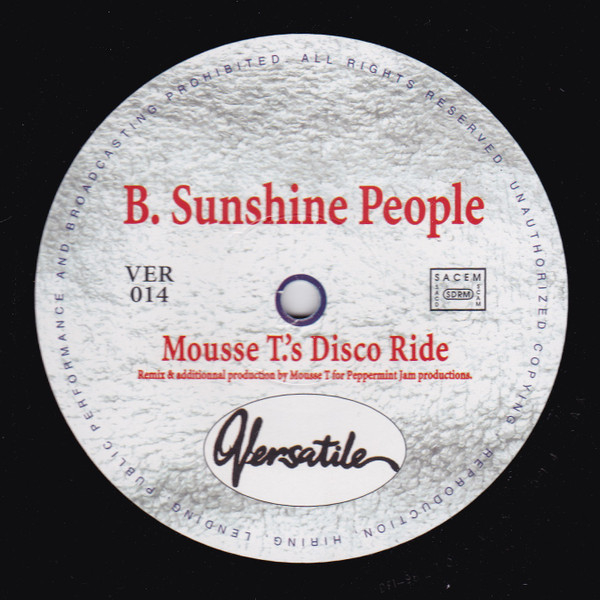 Cheek - Venus (Sunshine People) (Remixes Part 2) | Versatile Records (VER014) - 4 Cheek - Venus (Sunshine People) (Remixes Part 2) | Versatile Records (VER014) - 4