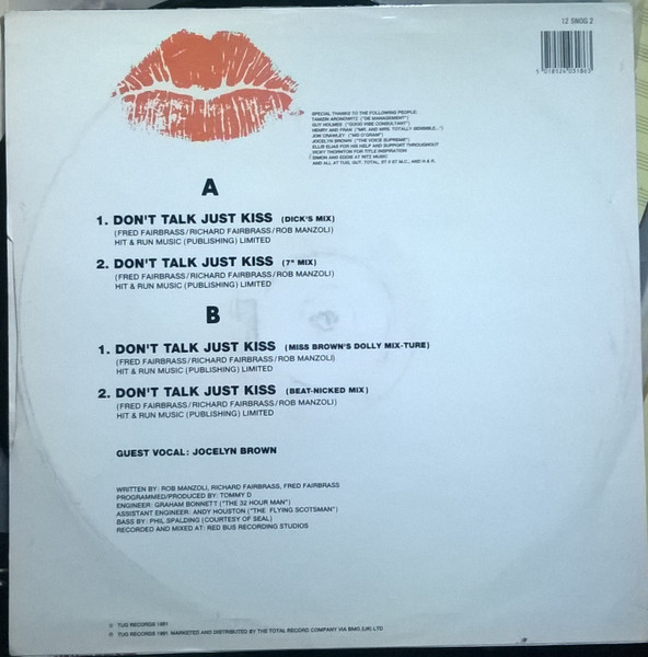 Right Said Fred - Don't Talk Just Kiss | Tug Records (12 SNOG 2) - 2