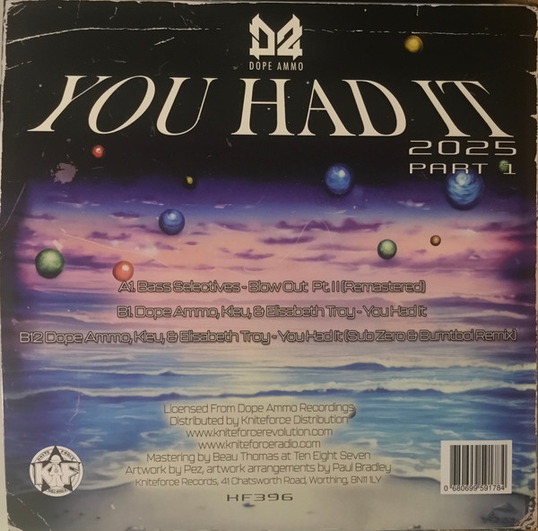 Various - You Had It 2025 (Part 1) | Kniteforce Records (KF396) - 2 Various - You Had It 2025 (Part 1) | Kniteforce Records (KF396) - 2