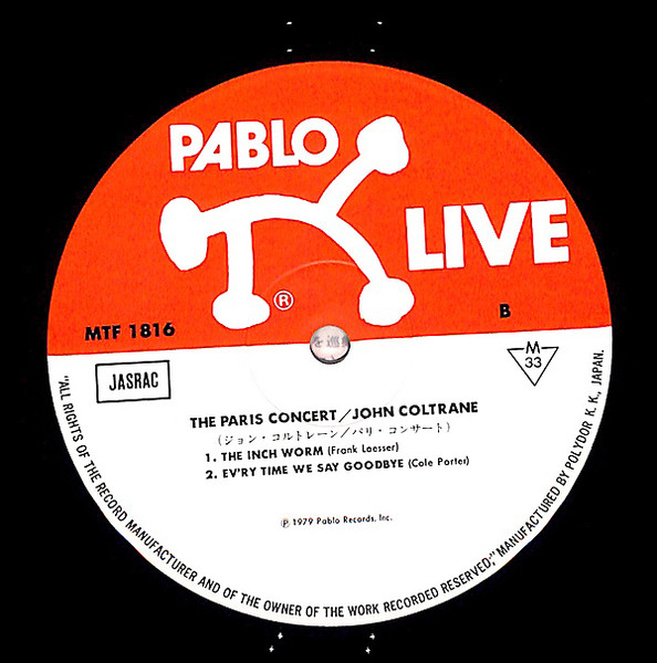 John Coltrane - The Paris Concert | Pablo Live (MTF 1816) - 4