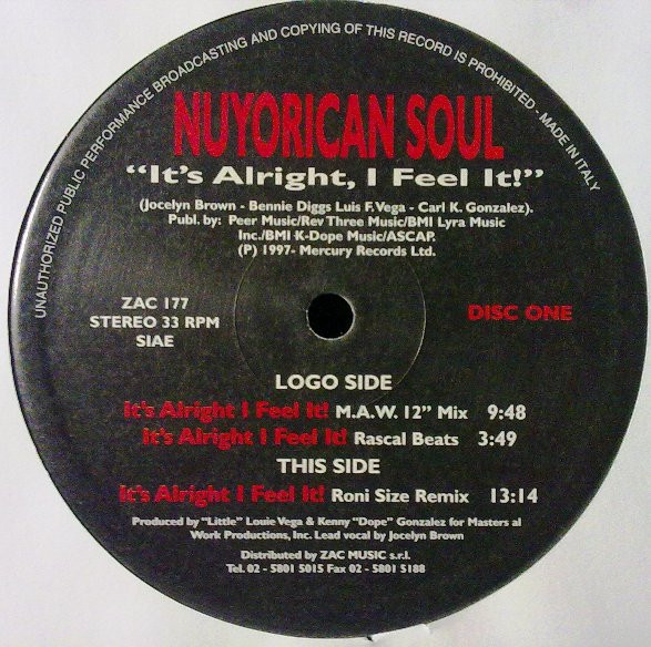 Nuyorican Soul - It's Alright, I Feel It! | Zac Records (ZAC 177) - 4