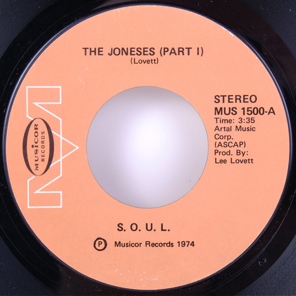 S.O.U.L. - The Joneses | Musicor Records (MUS 1500) - main