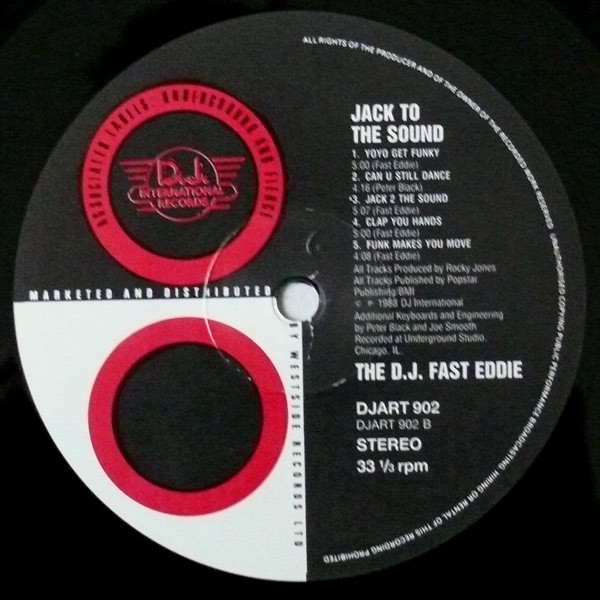 "Fast" Eddie Smith - Jack To The Sound | D.J. International Records (DJART 902) - 4