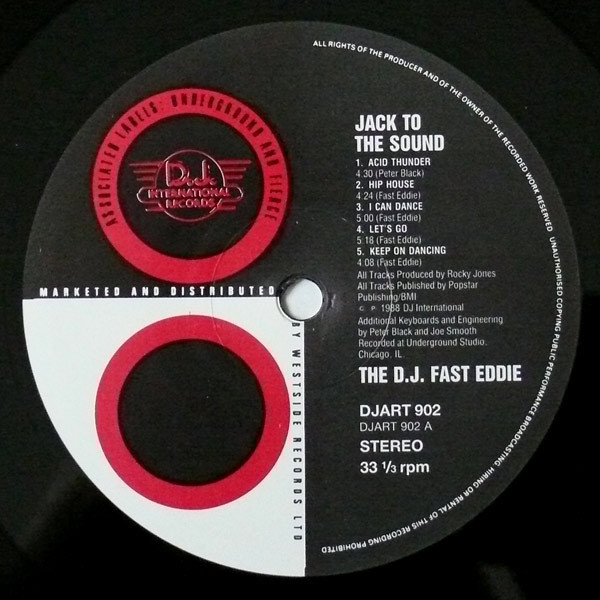 "Fast" Eddie Smith - Jack To The Sound | D.J. International Records (DJART 902) - 3