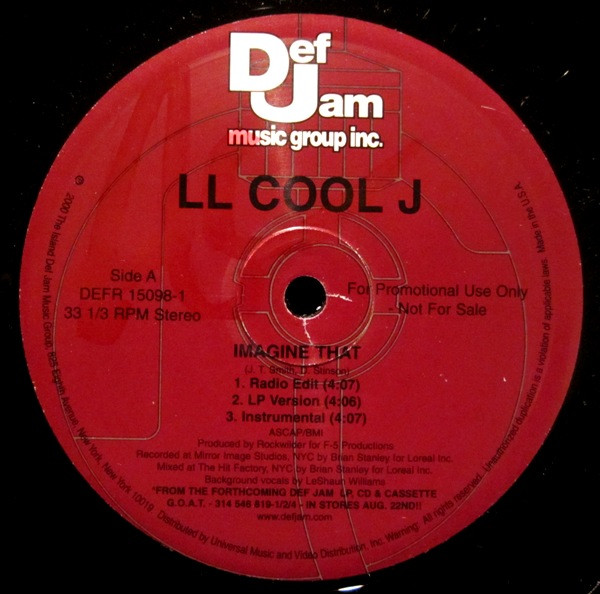 LL Cool J - Imagine That / LL Cool J | Def Jam Recordings (DEFR 15098-1) - 2