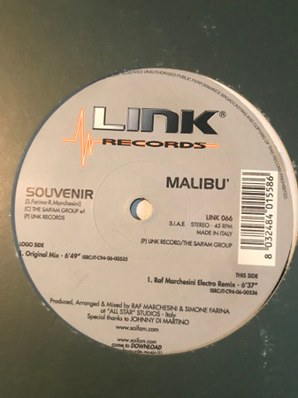 Malibù - Souvenir | Link Records (LINK 066)