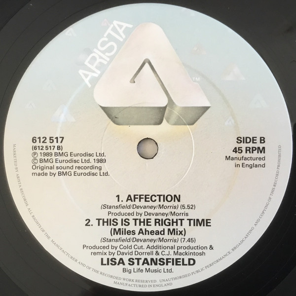 Lisa Stansfield - This Is The Right Time | Arista (612 517) - 4