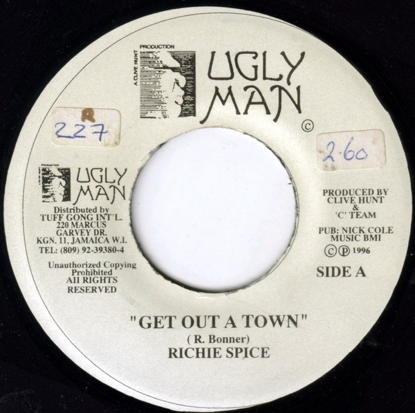 Richie Spice - Get Out A Town | Ugly Man Records (none) - main