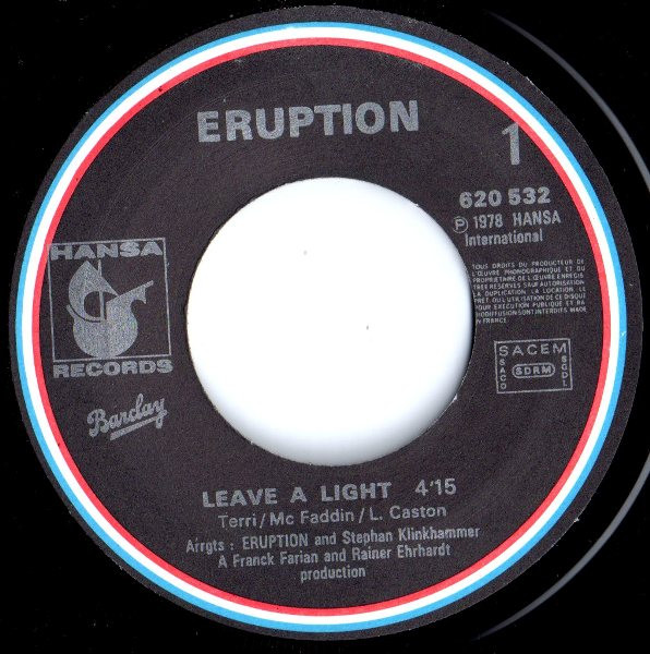 Eruption - Leave A Light | Hansa (620 532) - 3