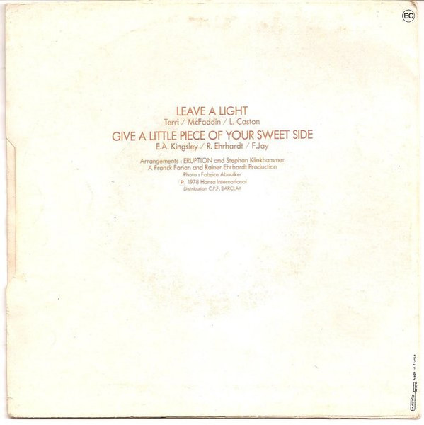 Eruption - Leave A Light | Hansa (620 532) - 2