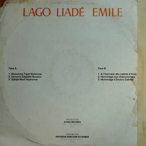 Lago Liadé Emile - Lago Liadé Emile | Ayoka Records (AY. 002) - 2