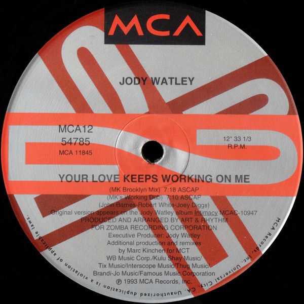 Jody Watley - Your Love Keeps Working On Me | MCA Records (MCA 12-54785) - 4