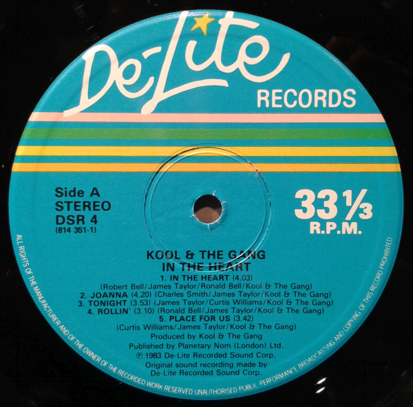 Kool & The Gang - In The Heart | De-Lite Records (DSR 4) - 3 Kool & The Gang - In The Heart | De-Lite Records (DSR 4) - 3