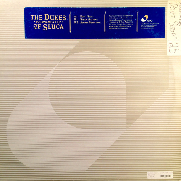 Dukes Of Sluca - Tournament EP | Joia Records (JOIA 004)