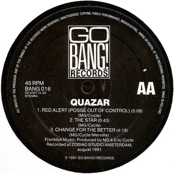 Quazar - (Fast Forward) Into The Future | Go Bang! Records (BANG 016) - 2
