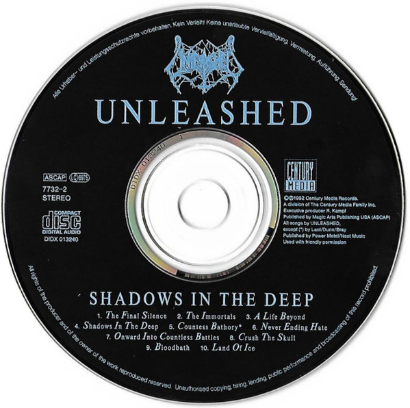 Unleashed - Shadows In The Deep CD | Century Media (7732-2) - 3