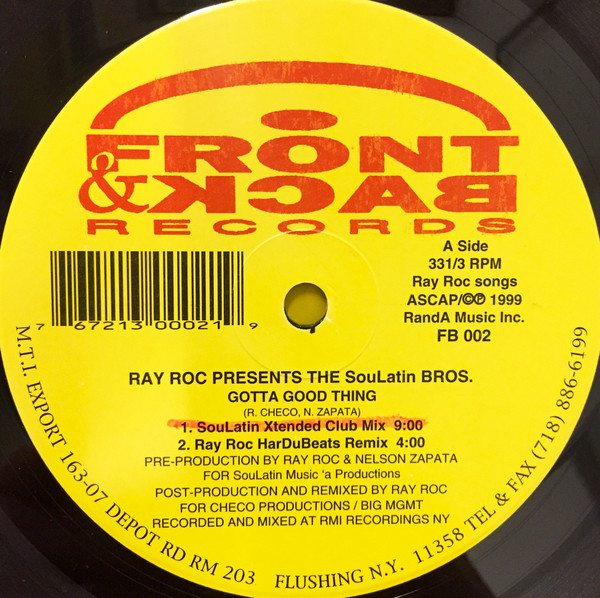 SouLatin Bros. - Gotta Good Thing | Front & Back Records (FB-002)