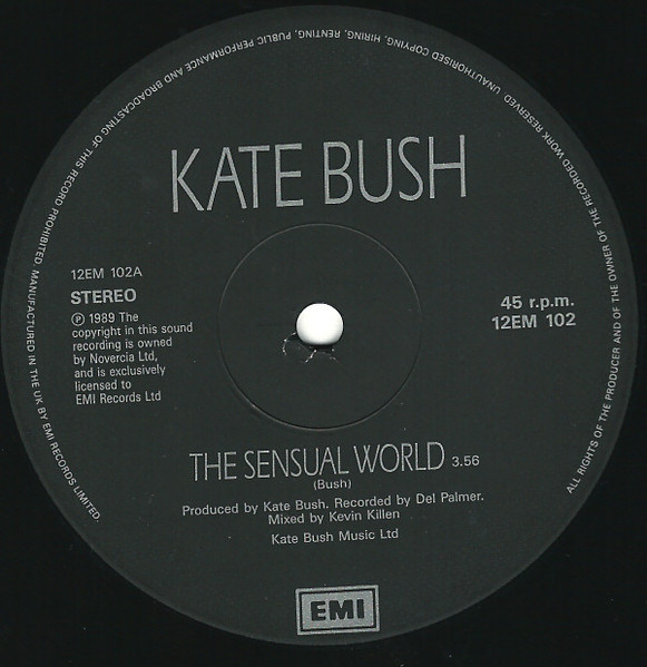 Kate Bush - The Sensual World | EMI (12EM 102) - 3