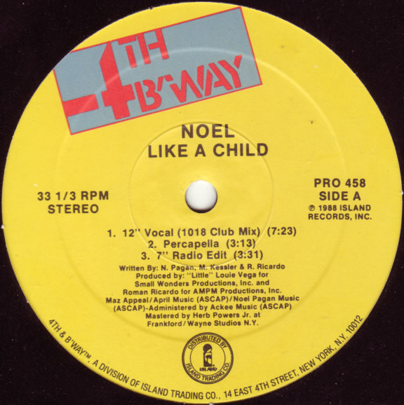 Noel - Like A Child | 4th & Broadway (PRO 458)